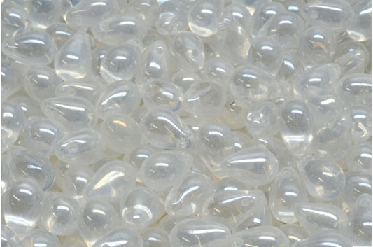 Teardrop beads, Crystal 21402 (00030-21402), Glass, Czech Republic