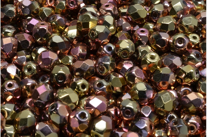 Fire Polish Faceted Round Beads 3mm, Crystal 98544 (00030-98544), Glass, Czech Republic
