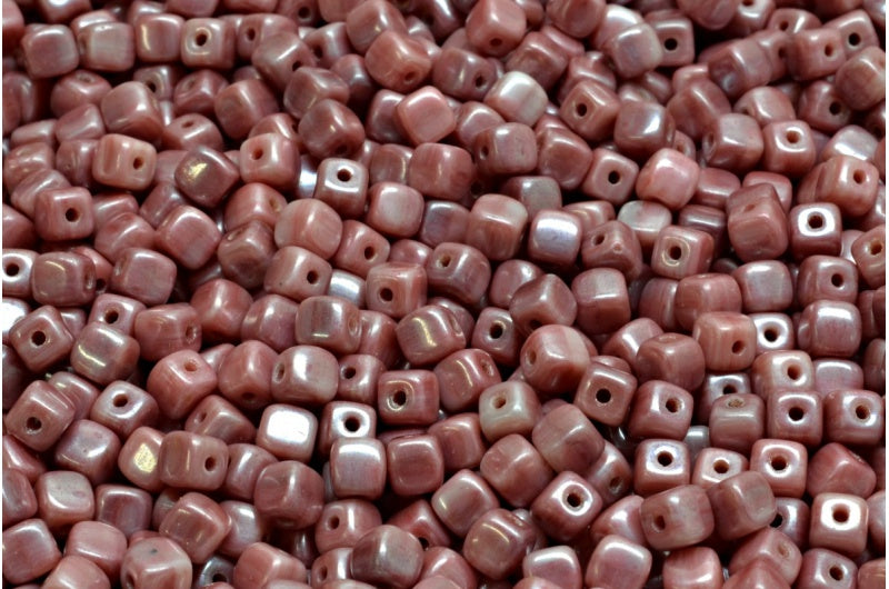 Cube Beads R0137 Hematite (R0137-14400), Glass, Czech Republic