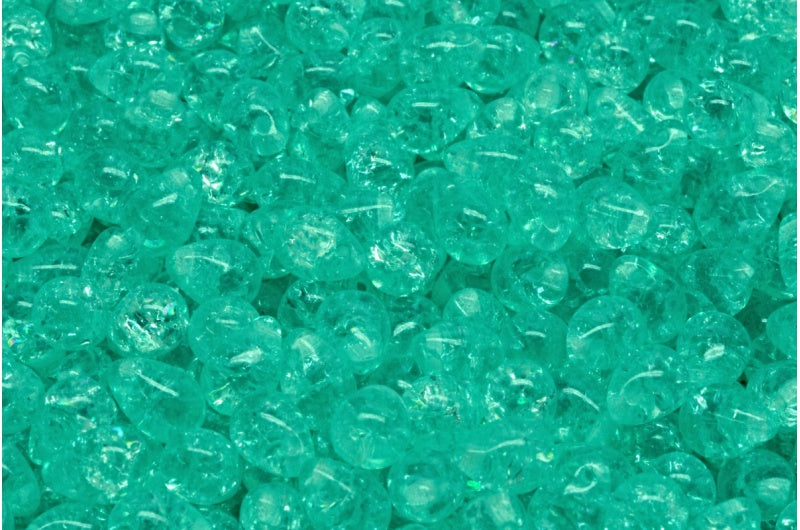 Teardrop beads, Crystal Cracked 34309 (00030-85500-34309), Glass, Czech Republic