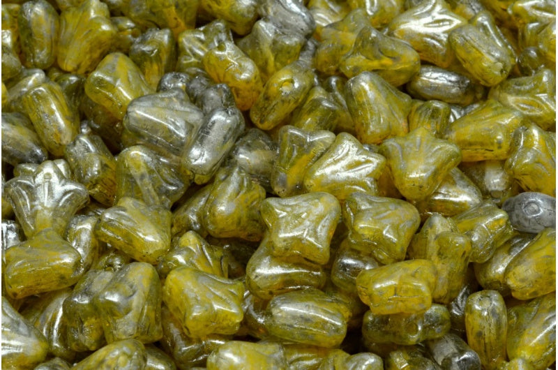 Lily Flower Beads R0911 86790 (R0911-86790), Glass, Czech Republic