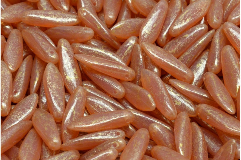 Dagger Beads Opal Pink 34302 (71010-34302), Glass, Czech Republic