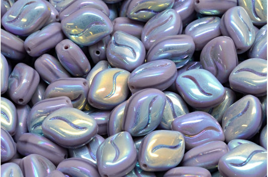 Wavy Grain Beads 24010 Ab Full (2X Side) (24010-28703), Glass, Czech Republic