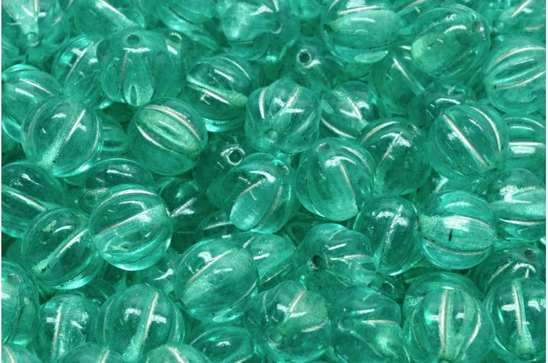 メロンビーズ、クリスタルシルバーライン 34309 (00030-54301-34309)、ガラス、チェコ共和国