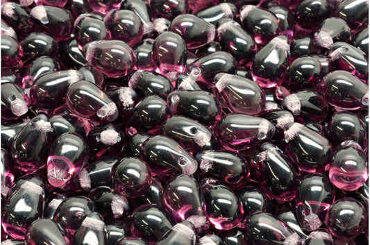 Drop Beads, Transparent Light Amethyst (20020), Glass, Czech Republic