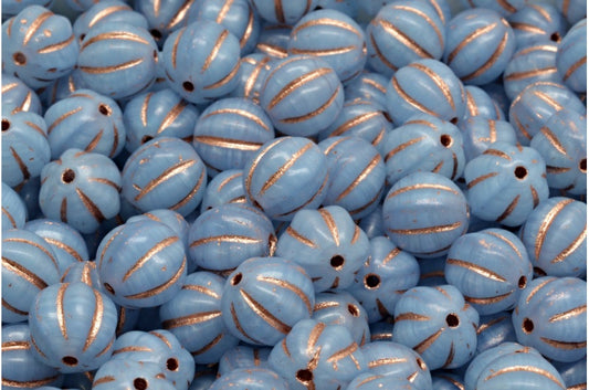 メロンビーズ、R2332 銅線入り（R2332-54319）、ガラス、チェコ共和国