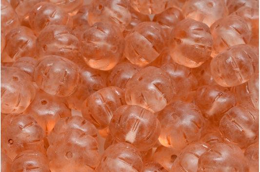 Pumpkin Beads, Crystal Matte 34305 (00030-84100-34305), Glass, Czech Republic