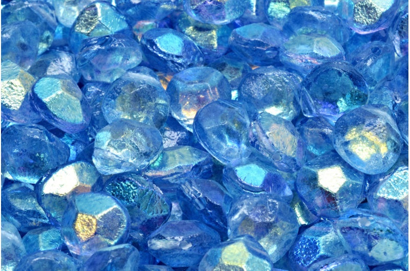 Briolette Beads, Crystal Ab 34307 (00030-28701-34307), Glass, Czech Re ...