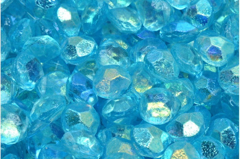 Briolette Beads, Crystal Ab 34308 (00030-28701-34308), Glass, Czech Republic