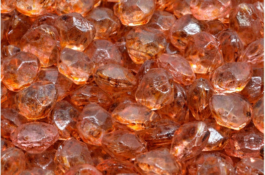 Briolette 珠子，水晶洞石 34304 (00030-86800-34304)，玻璃，捷克共和国