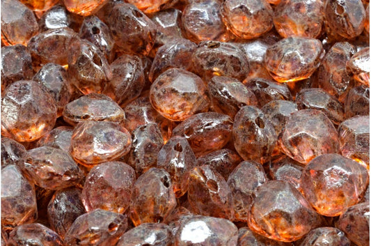 Briolette 珠子，水晶洞石 34306 (00030-86800-34306)，玻璃，捷克共和国