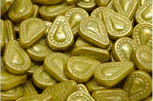 Filigree Teardrop Beads, R5363 86720 (R5363-86720), Glass, Czech Republic