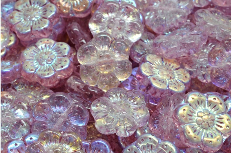 波西米亚花珠，水晶 Ab 34305 (00030-28701-34305)，玻璃，捷克共和国