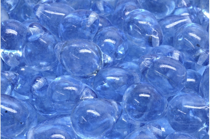 Teardrop Beads, Crystal 34307 (00030-34307), Glass, Czech Republic
