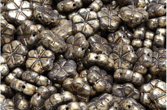 ガーランドフラワービーズ、R2323 86710 (R2323-86710)、ガラス、チェコ共和国