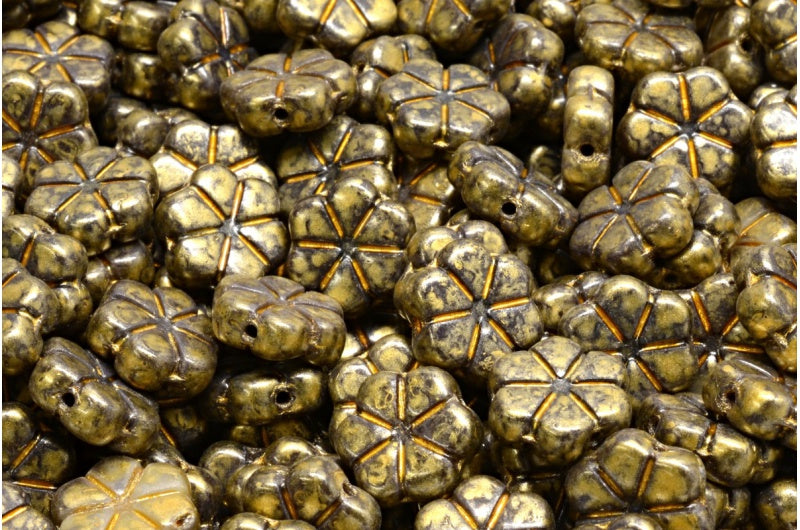 Garland Flower Beads, R2323 86720 (R2323-86720), Glass, Czech Republic