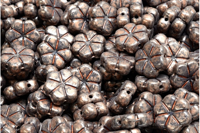 Garland Flower Beads, R2323 86750 (R2323-86750), Glass, Czech Republic