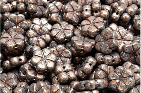 Garland Flower Beads, R2323 86750 (R2323-86750), Glass, Czech Republic