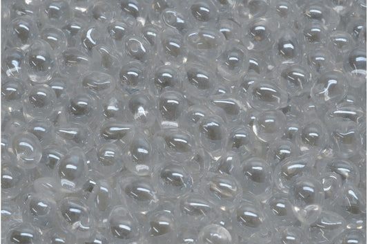 Drop Beads, Crystal 21402 (00030-21402), Glass, Czech Republic