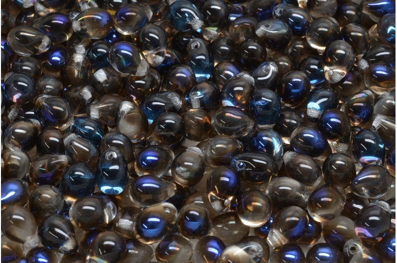 Drop Beads, Crystal 29901 (00030-29901), Glass, Czech Republic