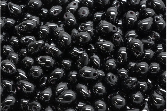 水珠，黑色 (23980)，玻璃，捷克共和国