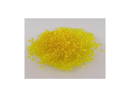 Rocailles Seed Beads Preciosa Ornela Transparent Yellow Glass Czech Republic