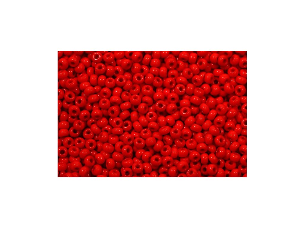 Rocailles Seed Beads Preciosa Ornela Red Glass Czech Republic