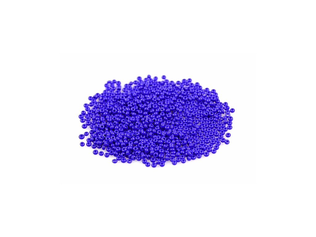 Rocailles Seed Beads Preciosa Ornela Opaque Blue Glass Czech Republic