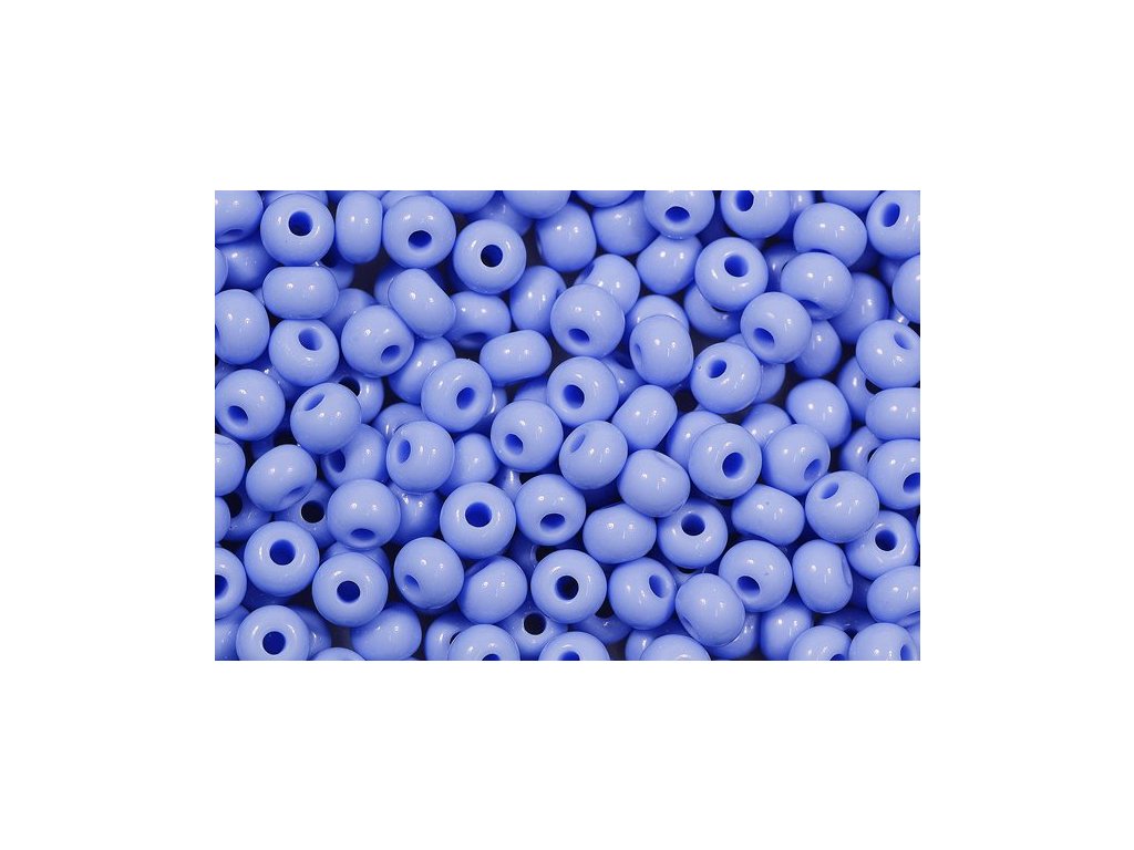 Rocailles Seed Beads Preciosa Ornela Opaque Blue Glass Czech Republic