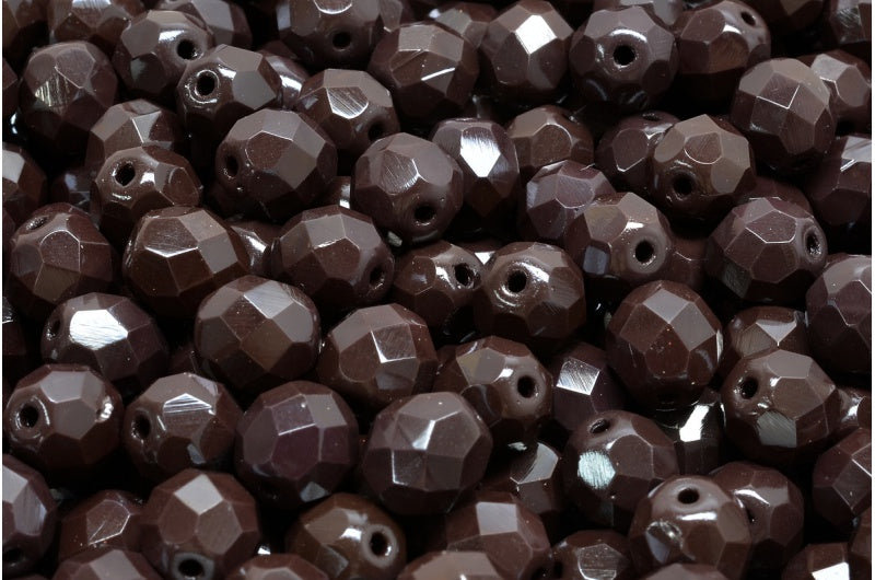 ファイアポリッシュファセットビーズラウンド、13530（13530）、ボヘミアクリスタルガラス、チェコ共和国