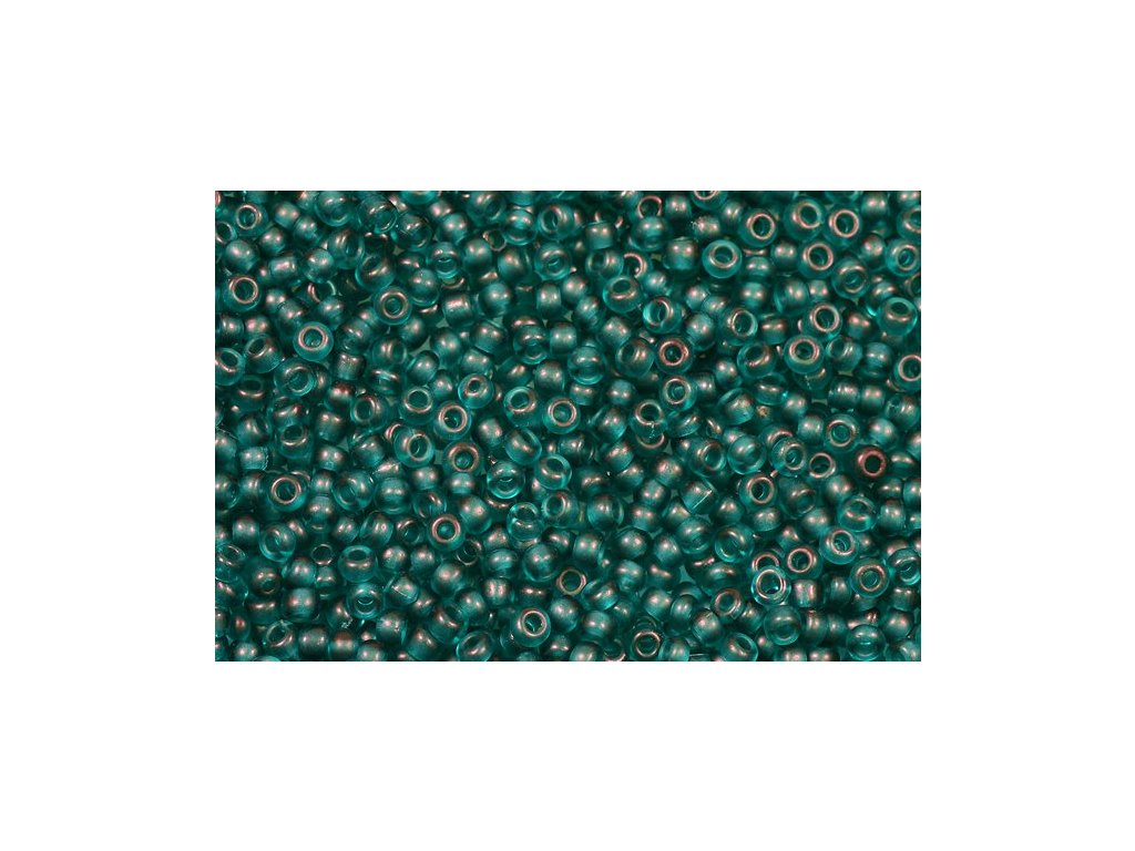 Rocailles Seed Beads Preciosa Ornela Transparent Green Emerald Glass Czech Republic