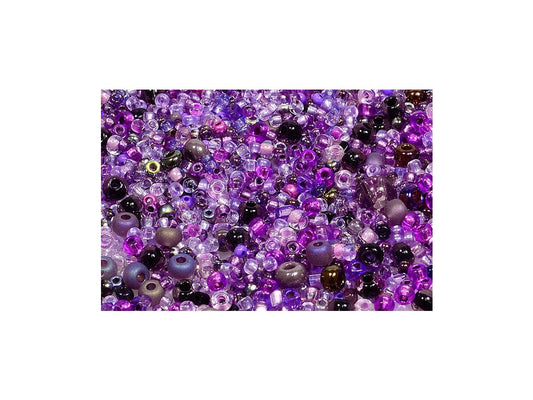 Rocailles Seed Beads Preciosa Ornela Mix Purple Glass Czech Republic