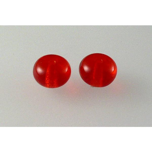 Rondelle Bagel Beads 7 mm, Light Siam (90070), Bohemia Crystal Glass, Czechia 11100046