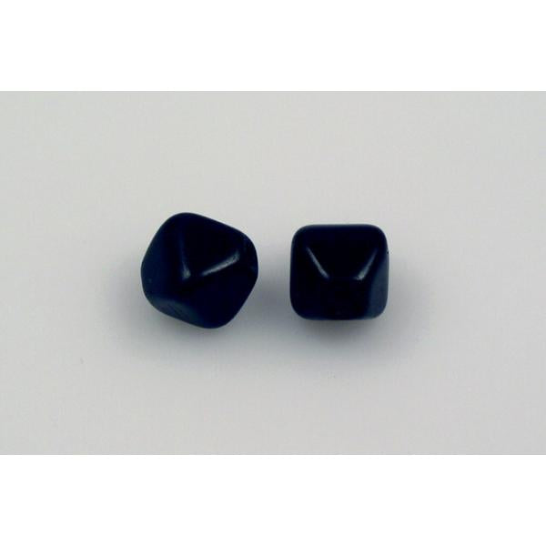 Bicone Lucern Pressed Beads 9 mm, Black (23980), Bohemia Crystal Glass, Czechia 11100066