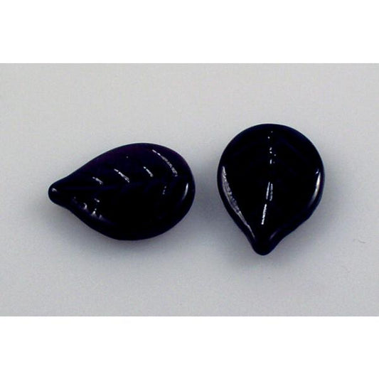 Apple Leaf Beads 18 x 13 mm, Transparent Red (90110), Bohemia Crystal Glass, Czechia 11100076