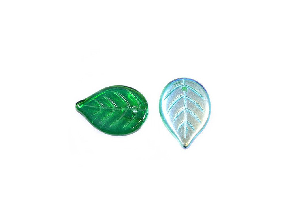 Drop Leaf Beads 50140/28701 Glass Czech Republic