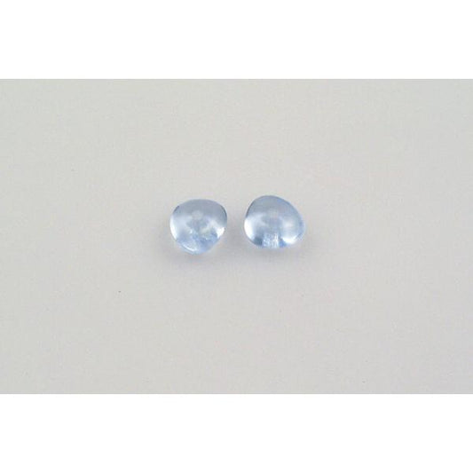 Pressed Beads 4 x 6 mm, Transparent Blue (30000), Bohemia Crystal Glass, Czechia 11100212