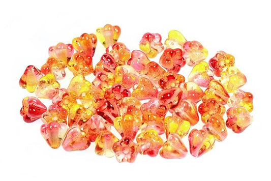 Bell Flower Beads 4 x 6 mm, Crystal 48001 (30-48001), Bohemia Crystal Glass, Czechia 11100240