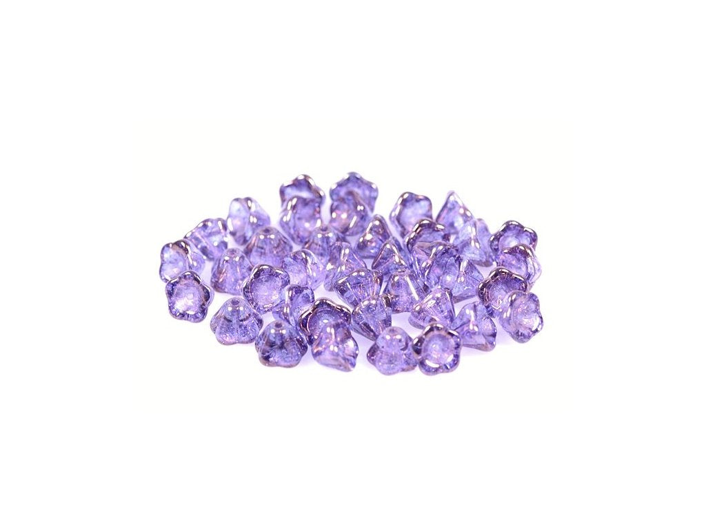 Flower Bell Beads 00030/15726 Glass Czech Republic