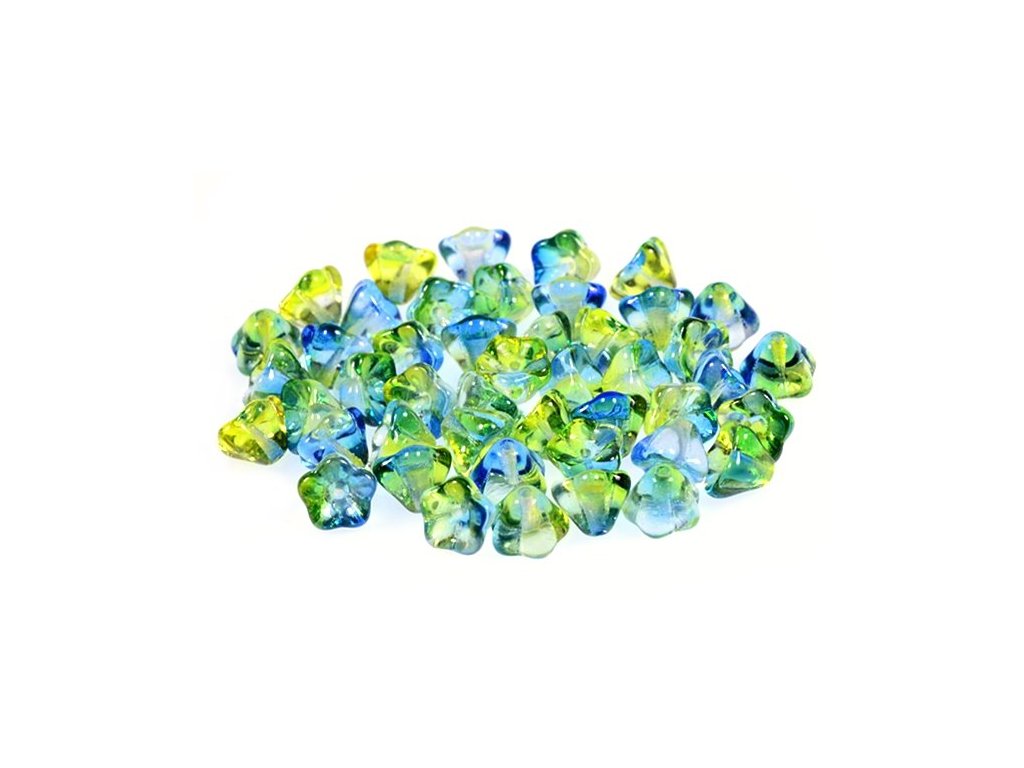 Flower Bell Beads 00030/48011 Glass Czech Republic