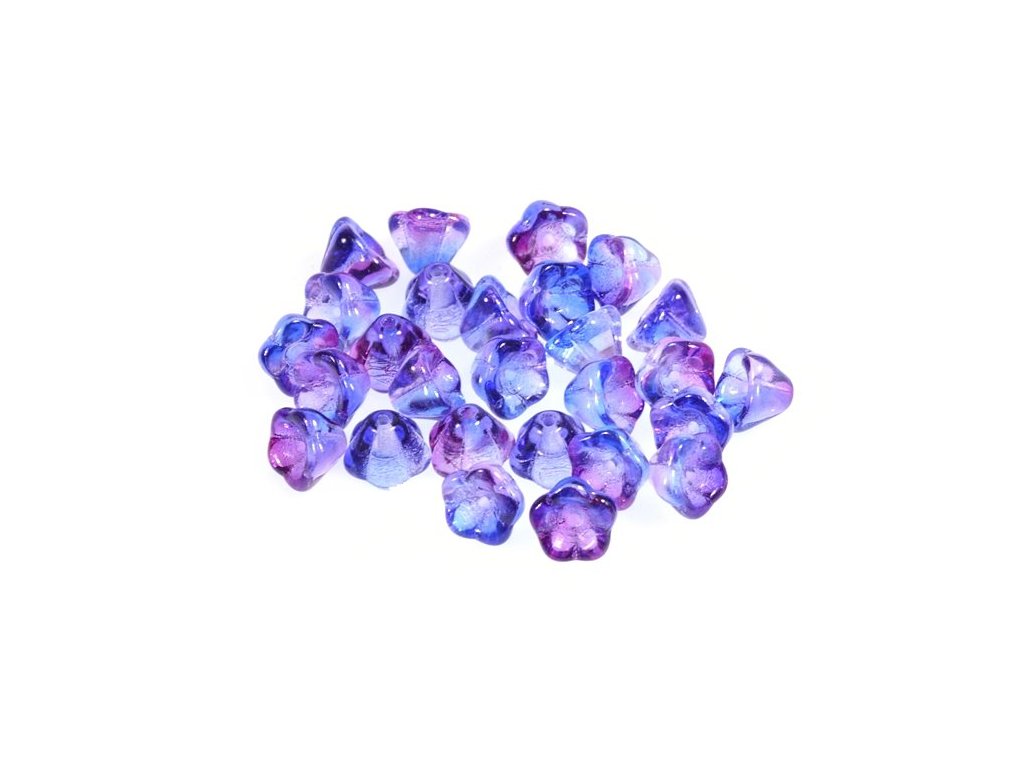 Flower Bell Beads 00030/48686 Glass Czech Republic