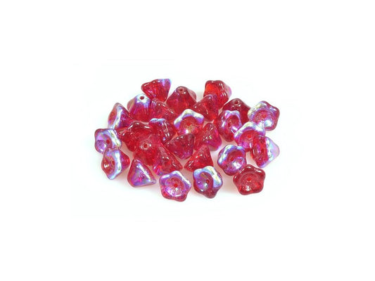 Flower Bell Beads 90090/28701 Glass Czech Republic