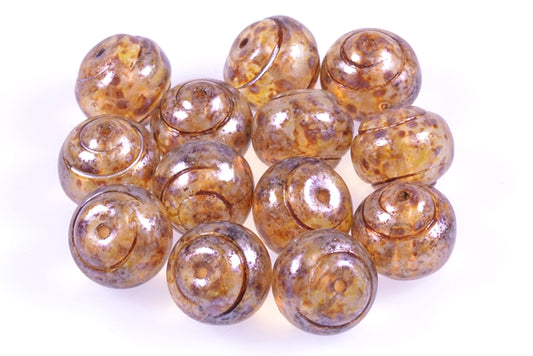 Pressed Beads 12 mm, Crystal 65301 (30-65301), Bohemia Crystal Glass, Czechia 11100242