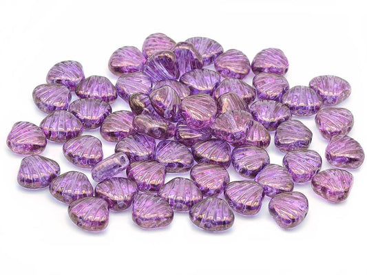 Flat Shell Beads 00030/15423 Glass Czech Republic