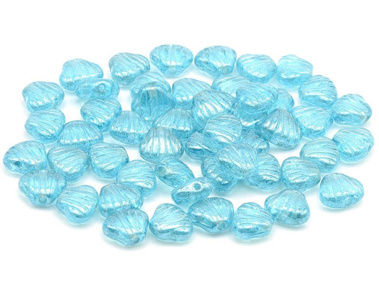 Flat Shell Beads 60020/14400 Glass Czech Republic
