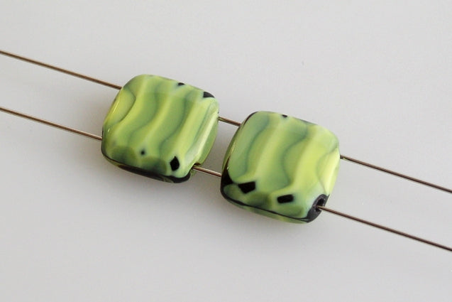 Tile 2-hole Square Beads 10 x 10 mm, color: 26807, Bohemia Crystal Glass, Czechia 11109009