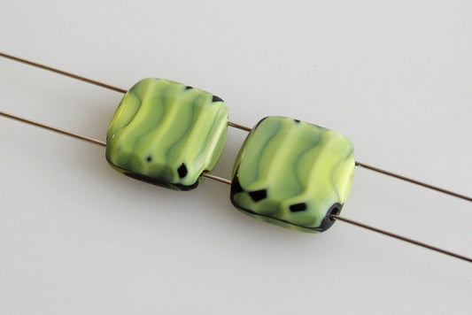 Tile 2-hole Square Beads 10 x 10 mm, color: 26807, Bohemia Crystal Glass, Czechia 11109009