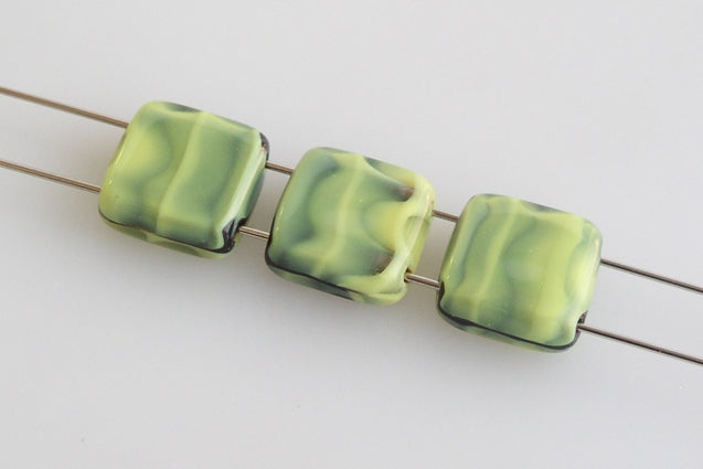 Tile 2-hole Square Beads 8 x 8 mm, color: 26807, Bohemia Crystal Glass, Czechia 11109009