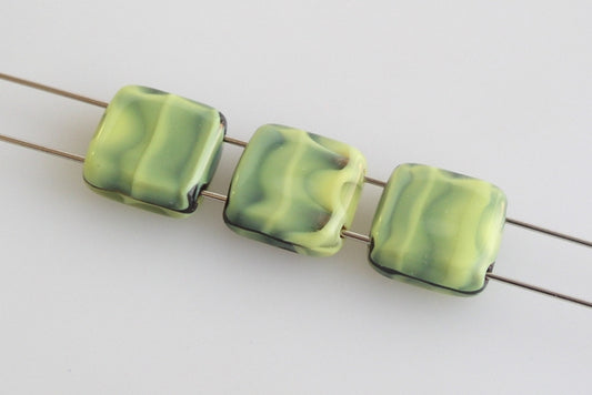 Tile 2-hole Square Beads 8 x 8 mm, color: 26807, Bohemia Crystal Glass, Czechia 11109009