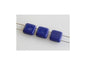 Tile 2-hole Square Beads Opaque Blue Glass Czech Republic